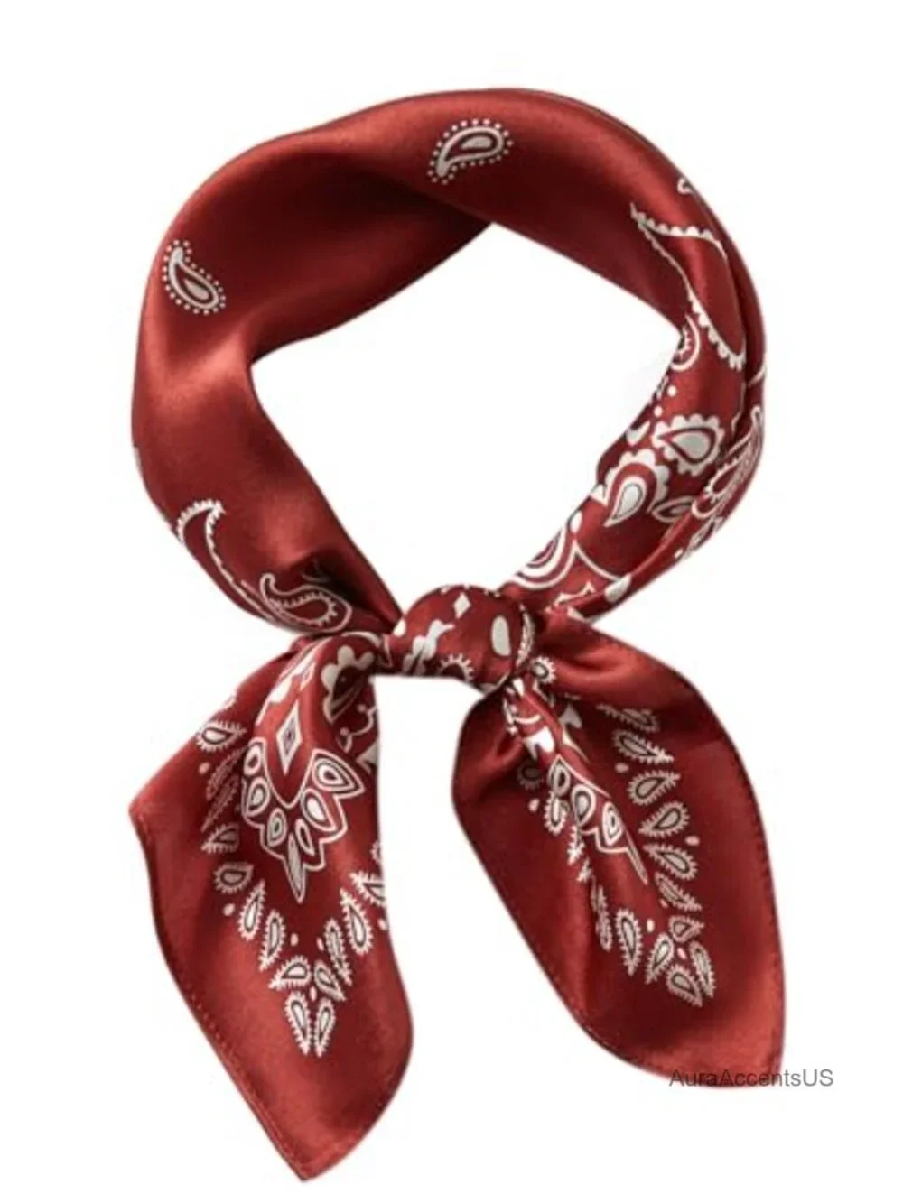 100% Mulberry Silk Small Square Scarf 21x21 Lightweight Hair Bandana
